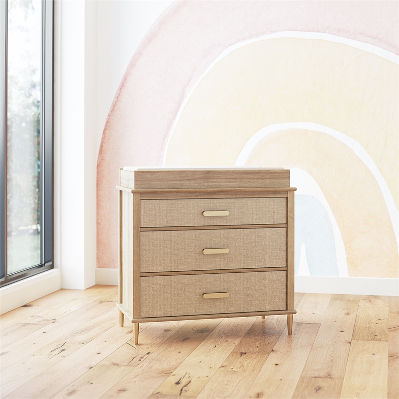 Little Seeds Shiloh Changing Table Topper in Natural