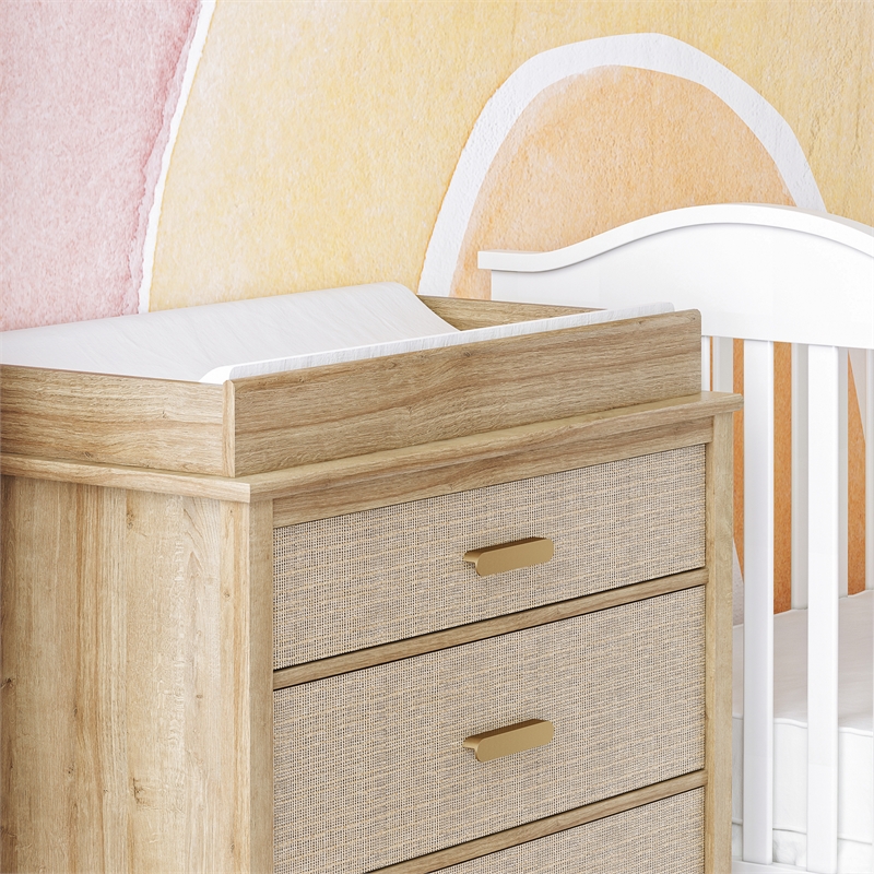 Little Seeds Shiloh Changing Table Topper in Natural