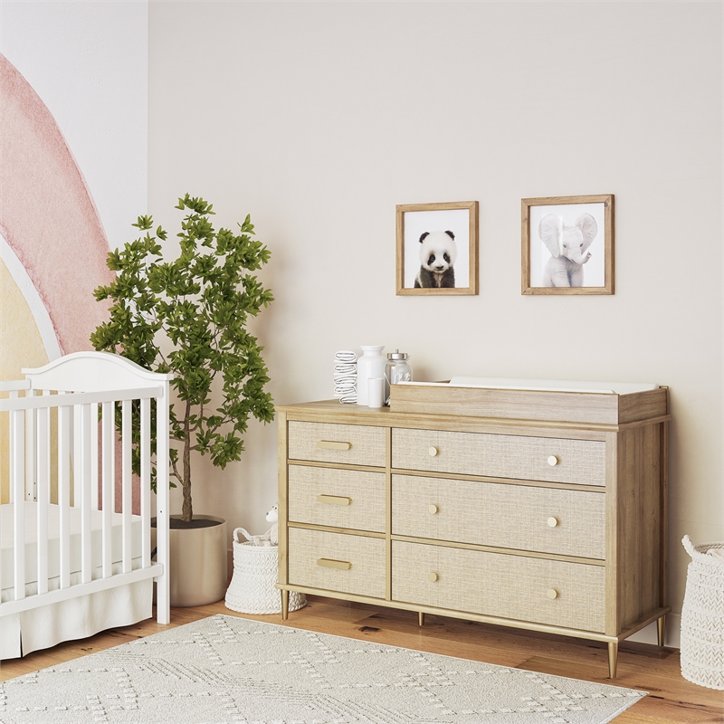 Little Seeds Shiloh Changing Table Topper in Natural