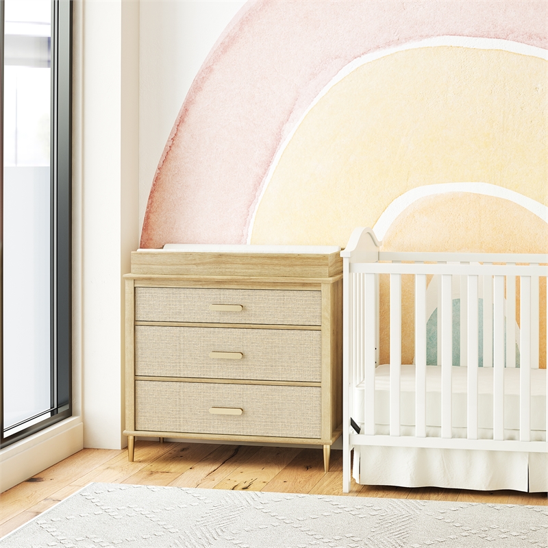 Little Seeds Shiloh Changing Table Topper in Natural