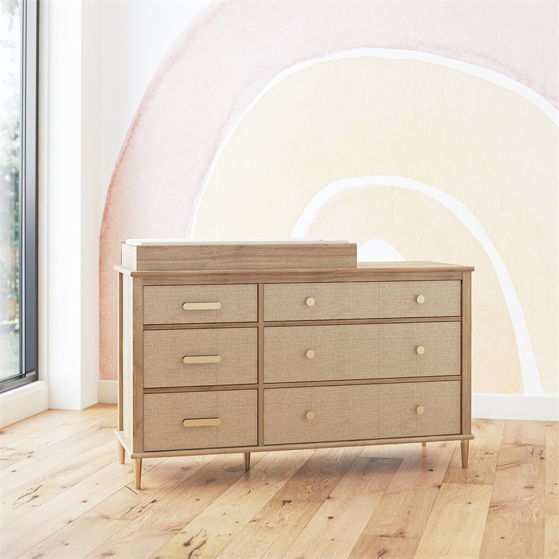 Little Seeds Shiloh Changing Table Topper in Natural