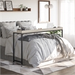 Ameriwood Home Park Hill Adjustable Height Over-The-Bed Desk w/Castors Lt Walnut