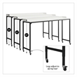 Ameriwood Home Park Hill Adjustable Height Over-The-Bed Desk w/Castors Lt Walnut