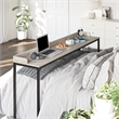 Ameriwood Home Park Hill Adjustable Height Over-The-Bed Desk w/Castors Lt Walnut