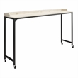 Ameriwood Home Park Hill Adjustable Height Over-The-Bed Desk w/Castors Lt Walnut