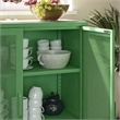 Ameriwood Home Novogratz Channing 2-Door Metal Accent Cabinet in Kelly Green