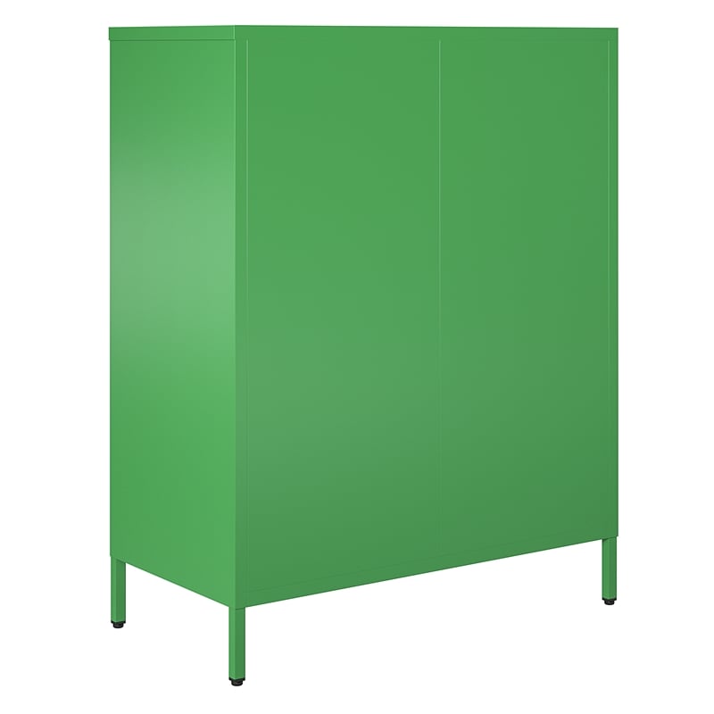 Ameriwood Home Novogratz Channing 2-Door Metal Accent Cabinet in Kelly Green