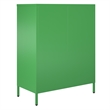 Ameriwood Home Novogratz Channing 2-Door Metal Accent Cabinet in Kelly Green