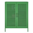 Ameriwood Home Novogratz Channing 2-Door Metal Accent Cabinet in Kelly Green
