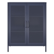 Ameriwood Home Novogratz Channing 2-Door Metal Accent Cabinet in Navy