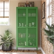 Ameriwood Home Novogratz Channing Metal Storage Cabinet Locker in Kelly Green