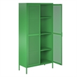 Ameriwood Home Novogratz Channing Metal Storage Cabinet Locker in Kelly Green
