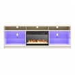 Ameriwood Home Luna Engineered Wood Fireplace TV Stand for TVs up to 75