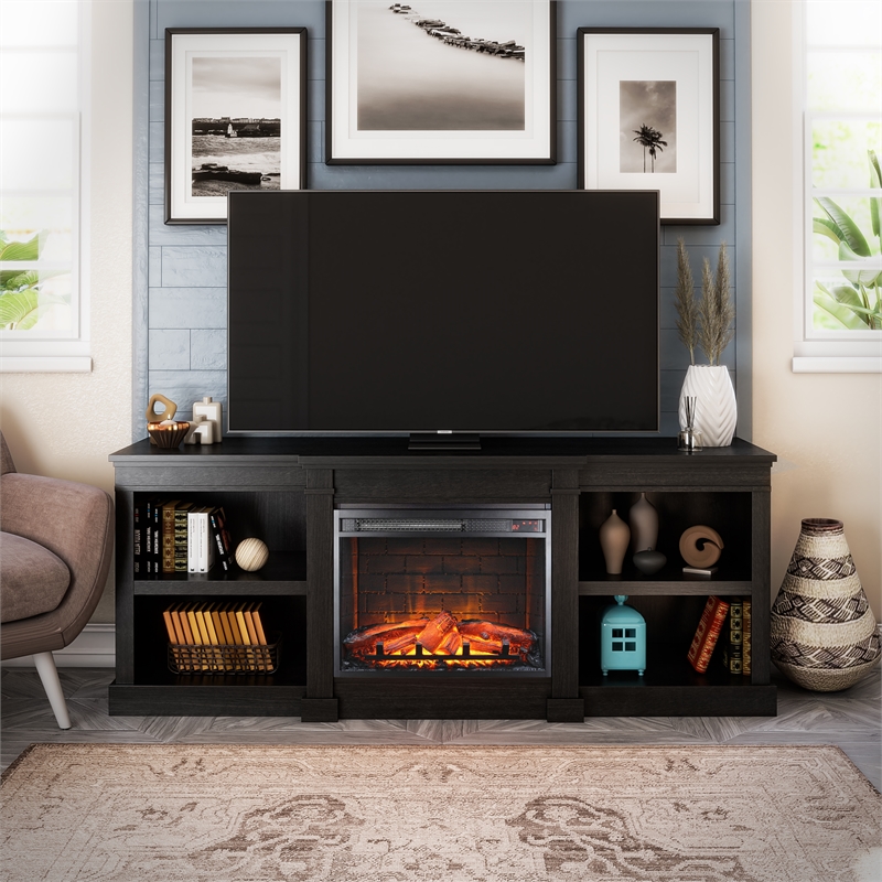 Ameriwood Home Baileywick Engineered Wood Console for TVs up to 75
