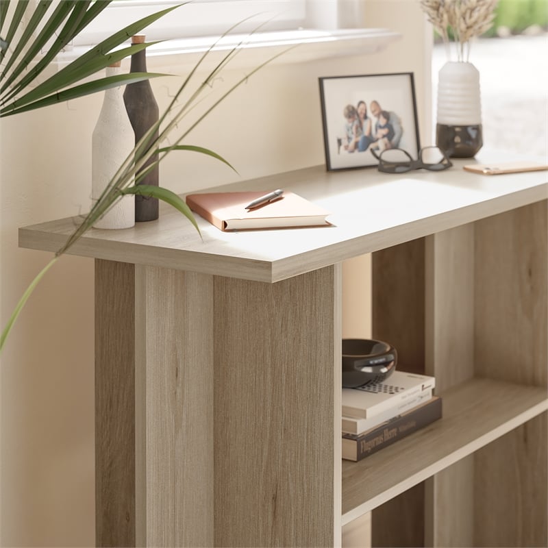 Ameriwood Home Engineered Wood Novogratz Voler Console Table in Light Oak
