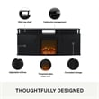 Ameriwood Home Carson Electric Fireplace TV Console for TVs up to 70