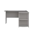 Ameriwood Home Dakota L Desk with Bookshelves in Dove Gray
