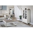 Ameriwood Home Chapel Hill Rustic Farmhouse 2 Nesting Tables - White w/Brown Oak