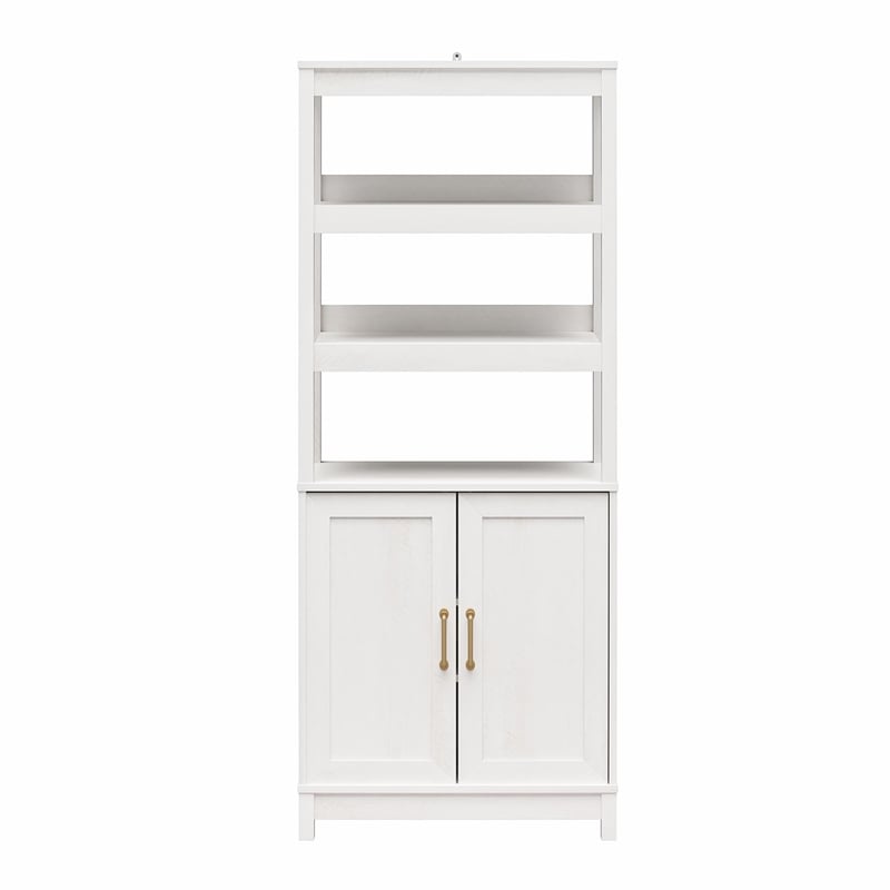 Mr.Kate Tess 2 Door Bookcase with Modular Storage Options - Ivory Oak