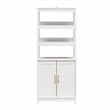 Mr.Kate Tess 2 Door Bookcase with Modular Storage Options - Ivory Oak