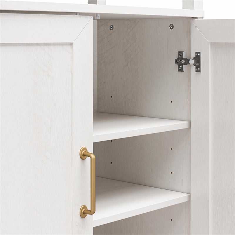 Mr.Kate Tess 2 Door Bookcase with Modular Storage Options - Ivory Oak