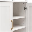 Mr.Kate Tess 2 Door Bookcase with Modular Storage Options - Ivory Oak