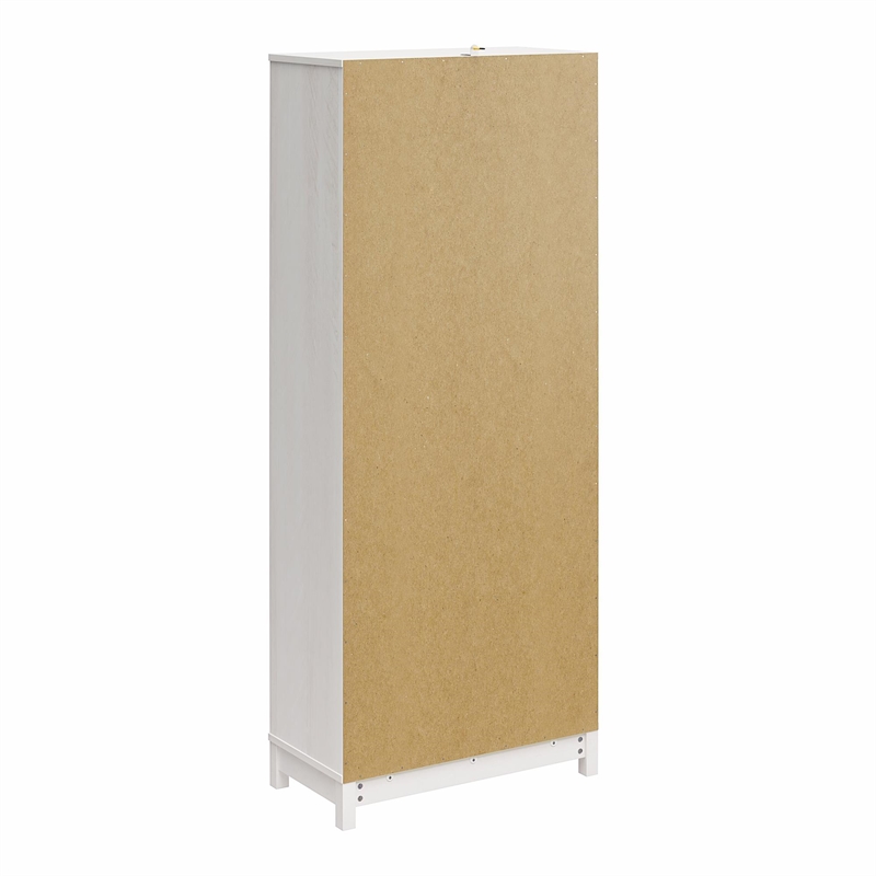 Mr.Kate Tess 2-Door Wide Storage Cabinet w/ Modular Storage Options - Ivory Oak