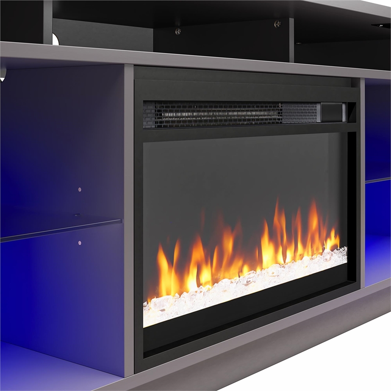 Ameriwood Home Luna Electric Fireplace TV Stand - TVs up to 65