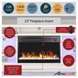 Ameriwood Home Luna Electric Fireplace TV Stand - TVs up to 65