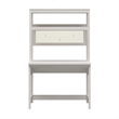 Mr.Kate Tess Standing Desktop/Workstation w/Modular Storage Options - Ivory Oak