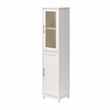Mr.Kate Tess 2-Door Storage Cabinet w/Modular Storage Options - Ivory Oak
