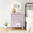 Ameriwood Home Franklin Accent Table with 2 Drawers in Lavender
