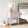 Ameriwood Home Franklin Accent Table with 2 Drawers in Lavender