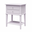 Ameriwood Home Franklin Accent Table with 2 Drawers in Lavender
