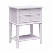 Ameriwood Home Franklin Accent Table with 2 Drawers in Lavender