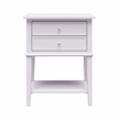 Ameriwood Home Franklin Accent Table with 2 Drawers in Lavender