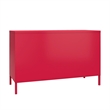 Novogratz Cache 2 Door Wide Metal Locker Accent Storage Cabinet in Magenta