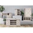 Ameriwood Home Knox County Entryway Bench Hall Tree w/Shoe Storage in Black Oak