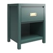 Little Seeds Monarch Hill Haven Kids' 1 Drawer Nightstand in Hunter Green