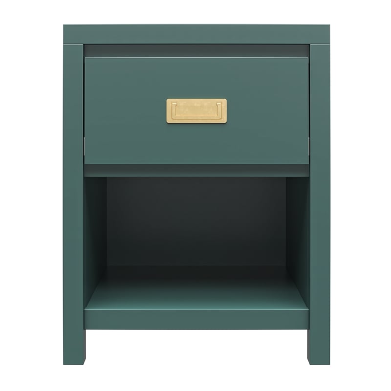 Little Seeds Monarch Hill Haven Kids' 1 Drawer Nightstand in Hunter Green