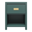 Little Seeds Monarch Hill Haven Kids' 1 Drawer Nightstand in Hunter Green