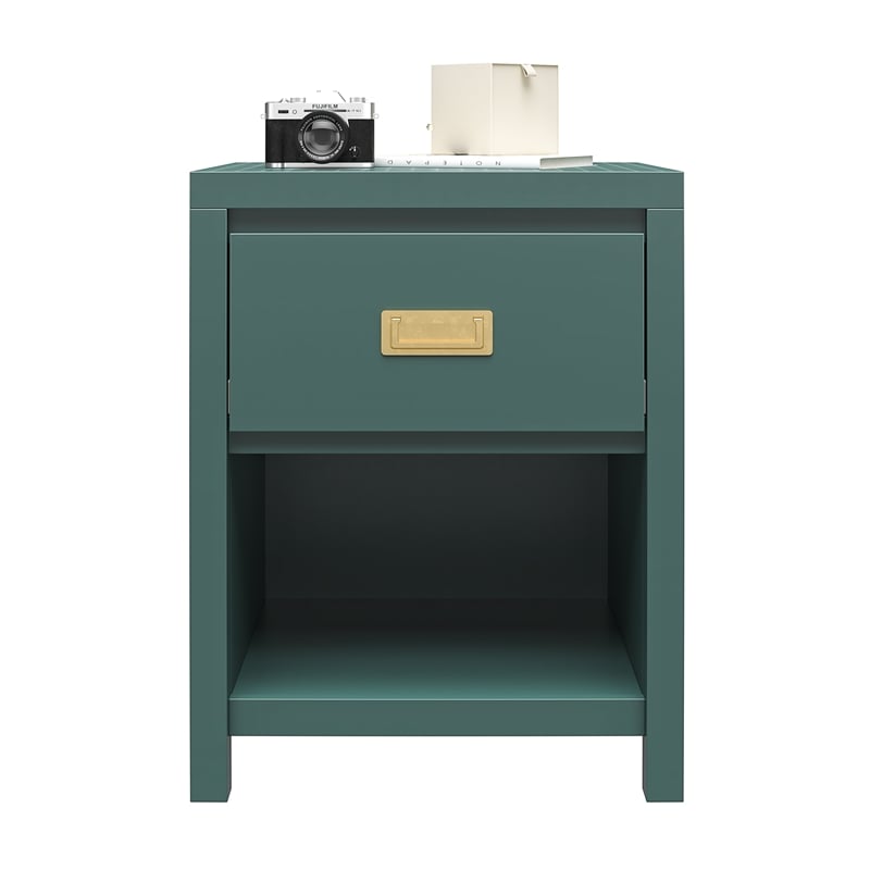 Little Seeds Monarch Hill Haven Kids' 1 Drawer Nightstand in Hunter Green