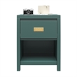 Little Seeds Monarch Hill Haven Kids' 1 Drawer Nightstand in Hunter Green