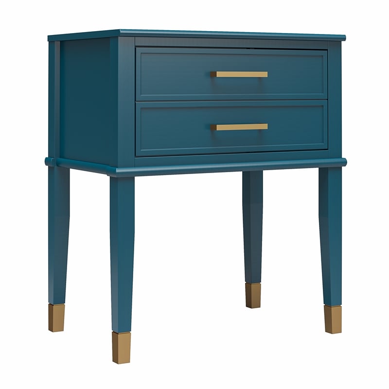 CosmoLiving by Cosmopolitan Westerleigh End Table in Moroccan Blue