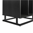 Novogratz Regal Turntable Stand / End Table in Black Oak