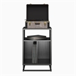 Novogratz Regal Turntable Stand / End Table in Black Oak