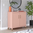 CosmoLiving by Cosmopolitan Westerleigh 2-Door Accent Cabinet in Pale Pink