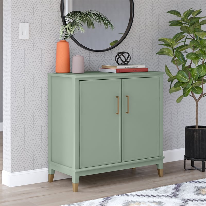 CosmoLiving by Cosmopolitan Westerleigh 2-Door Accent Cabinet in Pale Green
