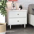 CosmoLiving by Cosmopolitan Elizabeth Nightstand in White