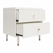 CosmoLiving by Cosmopolitan Elizabeth Nightstand in White